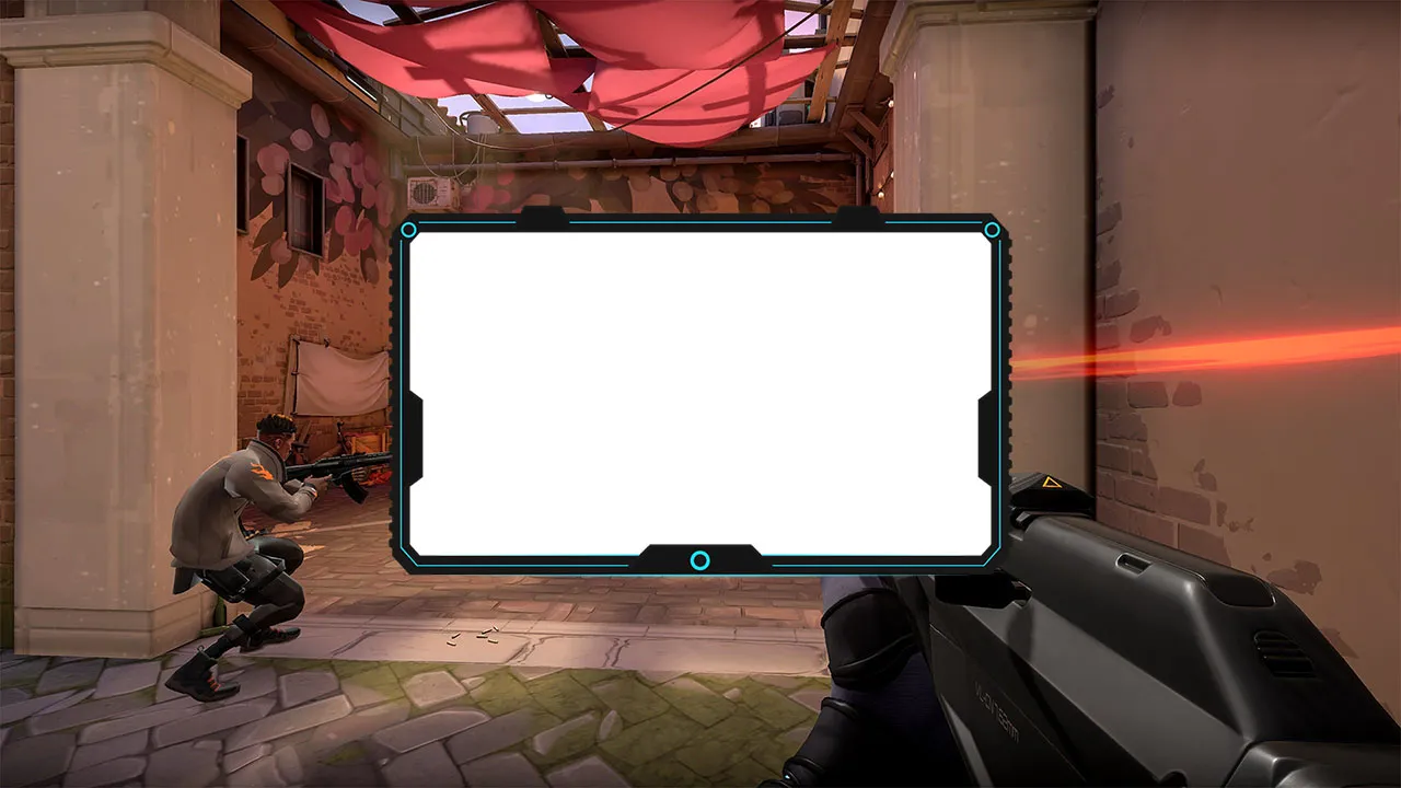 Overlay Webcam Animé Gratuit Neon Rainbow